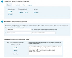 Кнопка ретвит